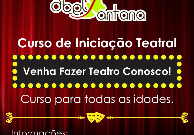 Iniciação Teatral - Matrículas abertas!